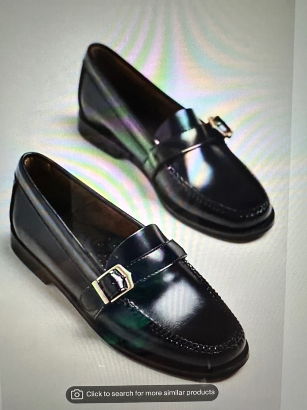 G.H. Bass Avery black loafer with buckle